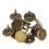 100Pcs Upholstery Nail Flat Head Cyan Bronze Iron 2