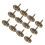100Pcs Upholstery Nail Flat Head Cyan Bronze Iron 4