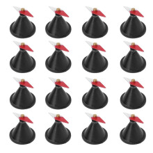 16 stuks kleine magnetische naalden in ruitvorm met standaard