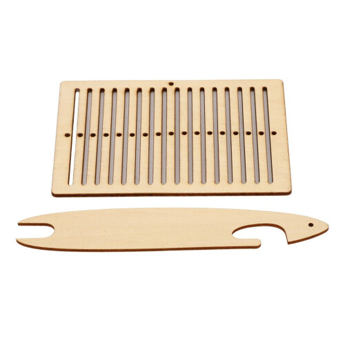 2-teiliges Webstuhl-Set mit Holzgürtel 2