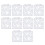 10pcs Stencil Reusable Hollow Glossy PET Template 1