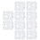 10pcs Stencil Reusable Hollow Glossy PET Template 3