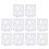 10pcs Stencil Reusable Hollow Glossy PET Template 5