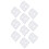 10pcs Stencil Reusable Hollow Glossy PET Template 4