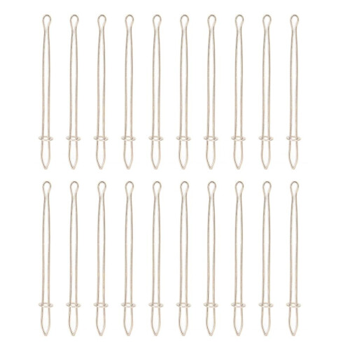 20PCS Metal Drawstring Threaders Elastic Threader