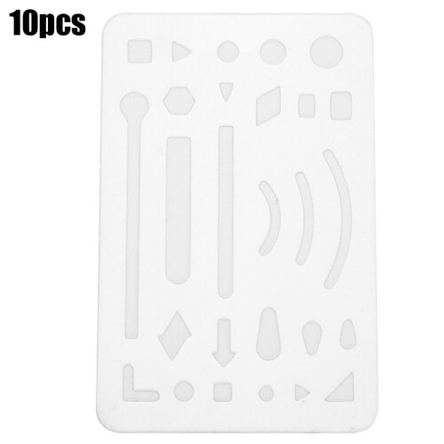 10Pcs 27 Holes Erasing Shield Multipurpose