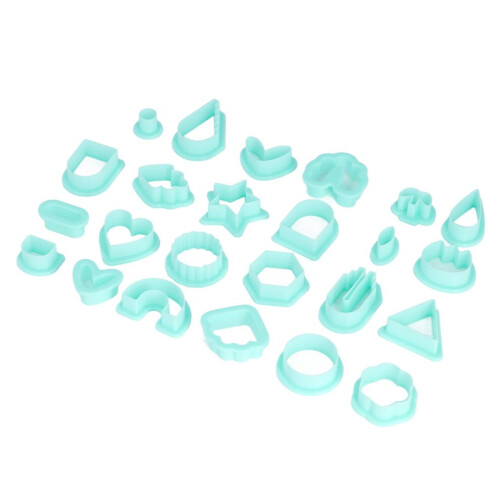 24 st Polymer Clay Cutters Olika Former DIY 1