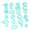 24 st Polymer Clay Cutters Olika Former DIY 3