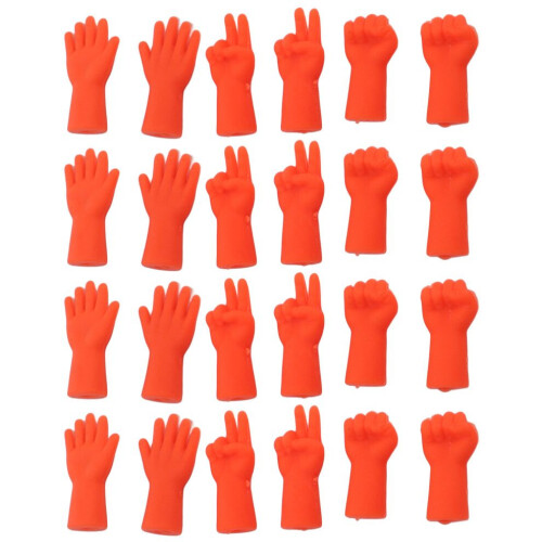 24 st sticknålstoppare gummi stenpapper
