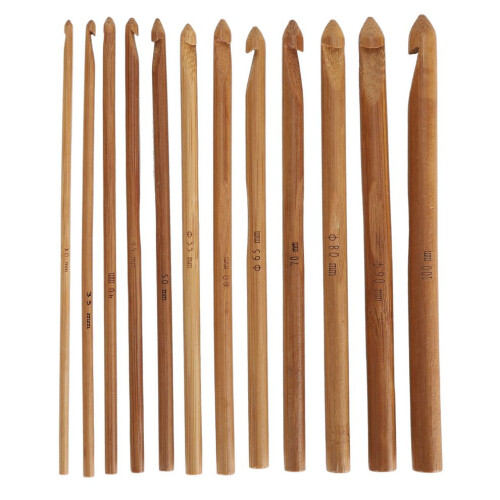 12Pcs Crochet Hooks Set 3‑10mm Ergonomic