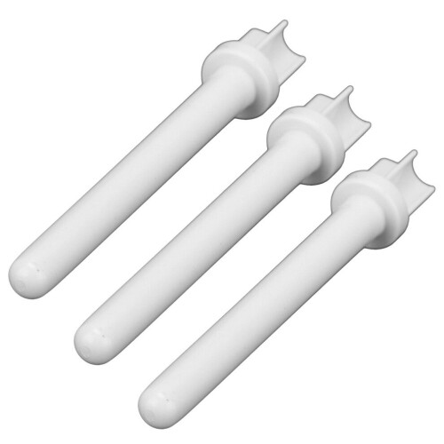3pcs Sewing Machine Spool White Plastic Tailoring 1