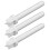 3pcs Sewing Machine Spool White Plastic Tailoring 4