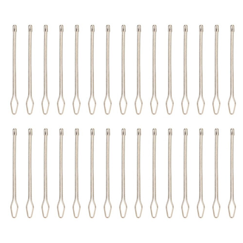 30pcs Drawstring Needle Threader Easy Pull Rust