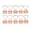 10 st pärmklämmor kärleksformade roséguldklämmor 4