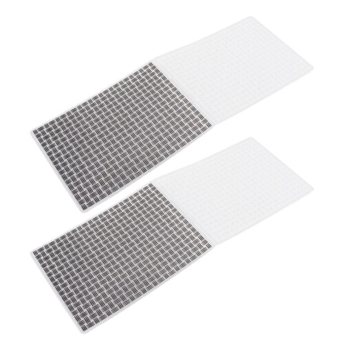 2 Stück Prägefolder aus hochwertigem, breitem Kunststoff 1