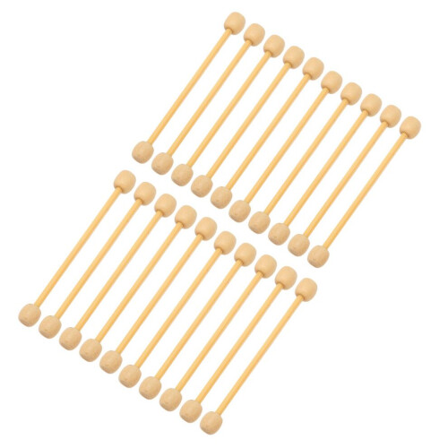 20 mini varillas de madera para colgar tapices de bambú DIY 1