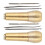 2 Set Copper Handle Sewing Awl Taper Leather Shoe 3