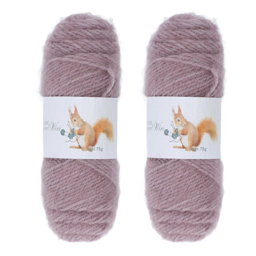 2 st virkgarn handstickad DIY-produktion