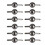200pcs Decorative Metal Tack Trim Electroplating 4