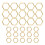 30pcs Hexagonal Knitting Stitch Markers Plating 1