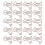 20 clips de papel con forma de perro y rosa 4