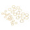 30pcs Hexagonal Knitting Stitch Markers Plating 3