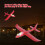 Exciting Night Flights with Shiny Red Mini Hand Launch Glider 13