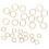 30pcs Hexagonal Knitting Stitch Markers Plating 2