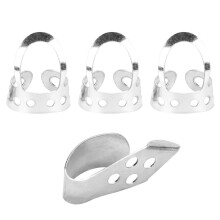 Finger Picks Metal Adjustable Hollow 3Pcs Index