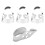 Finger Picks Metal Adjustable Hollow 3Pcs Index 1