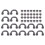 14 Sets D Ring Connector Buckle 11x9x3mm Silver 1