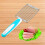 Versatile Kitchen Cutter for Cheese Ham & More - Blue Stainless Steel 4