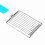 Versatile Kitchen Cutter for Cheese Ham & More - Blue Stainless Steel 10