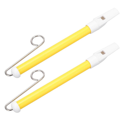 2 stuks schuiffluitjes van metaal
