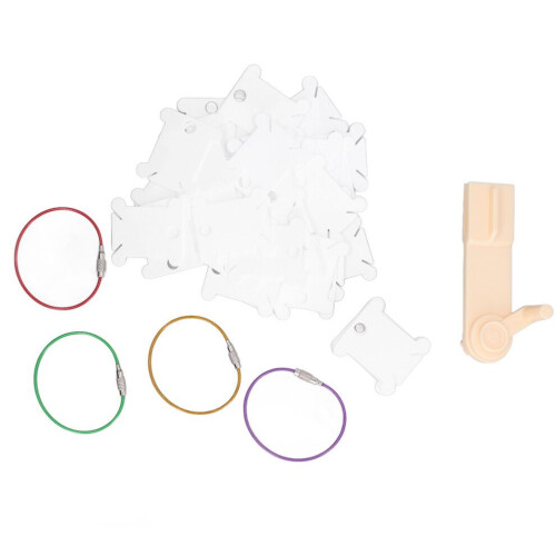 100pcs Plastic Floss Bobbins with Manual Bobbin 2