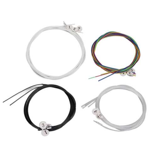 16 cordes de ukulélé multicolores universelles en nylon