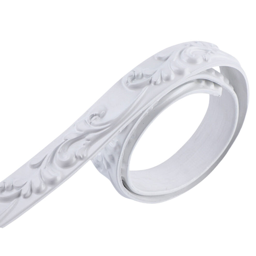 Flexible Wall Molding Trim Self Adhesive Wall Trim For-White 7732000222665