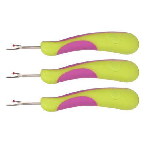 3pcs Sewing Seam Rippers High Sharpness Stainless 2