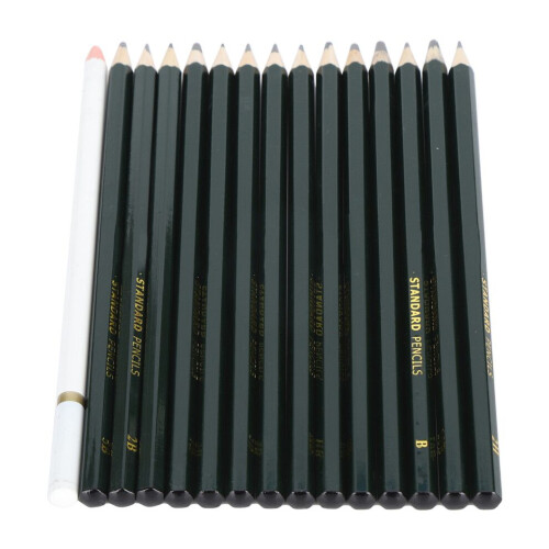 15-teiliges Skizzenstift-Set, Zeichenstiftbox 2