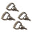 20Pcs Antique Drawer Pull Mini Size Threaded Zinc 3