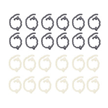 24 marcadores de punto de aleación de zinc en espiral