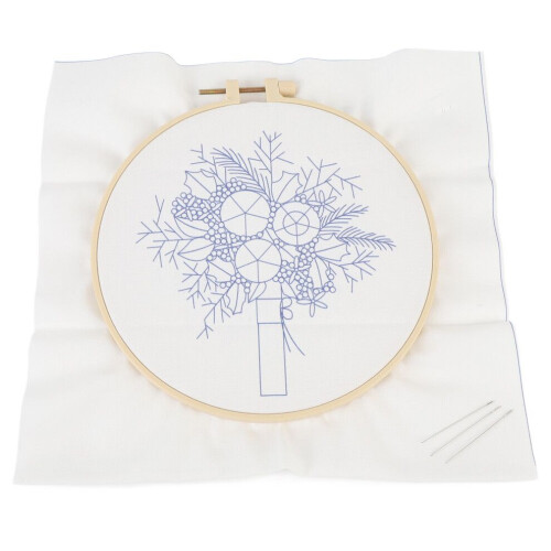 Stick-Starterset mit Blumenmuster 1