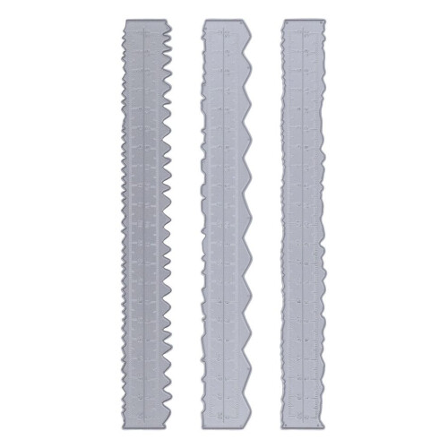 3pcs Irregular Edges Ruler DIY Making Carbon Steel 1
