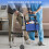 Bags For Folding Walker Cup Holder Basket Storage Organizer Pouch Blue 5