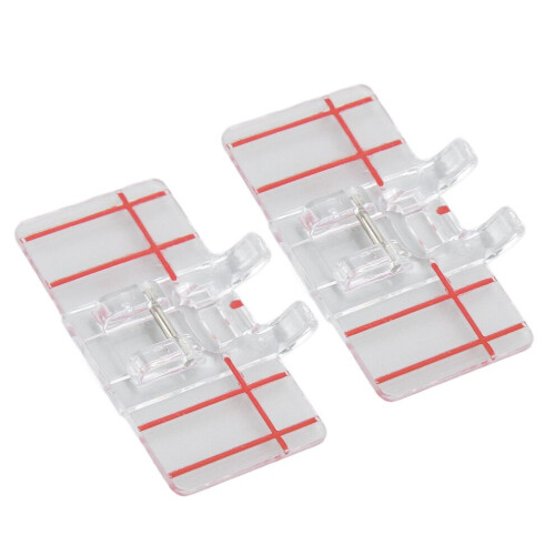 2 stuks parallelle naaivoetjes van stevig plastic 2