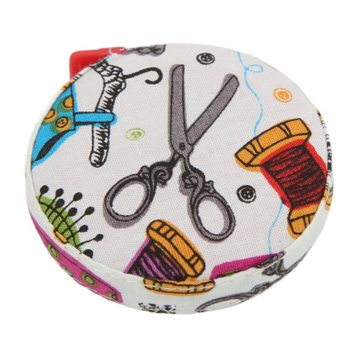2Pcs Soft Tape Measure Easy Reading Round Button 2