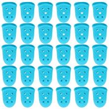 30Pcs Guitar Finger Caps Thumb Picks Hat Elastic
