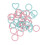 32pcs Knitting Stitch Markers Round Heart Shape 5