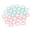 32pcs Knitting Stitch Markers Round Heart Shape 2