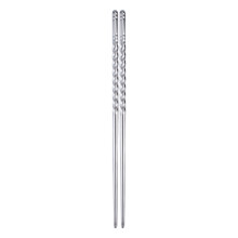 Hashis para fritar com isolamento térmico, hashis de aço inoxidável com design alongado e textura antiderrapante, hashis para cozinhar com